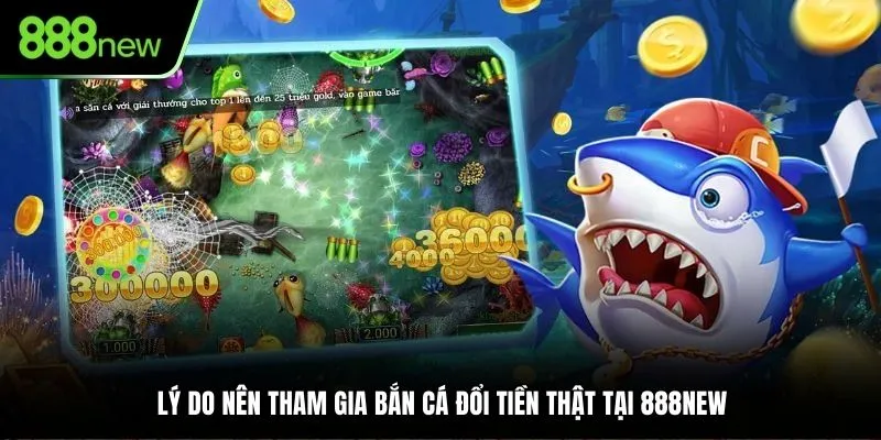 Lý do nên tham gia bắn cá đổi tiền thật tại 888NEW