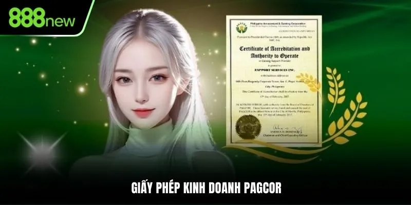Giấy phép kinh doanh PAGCOR